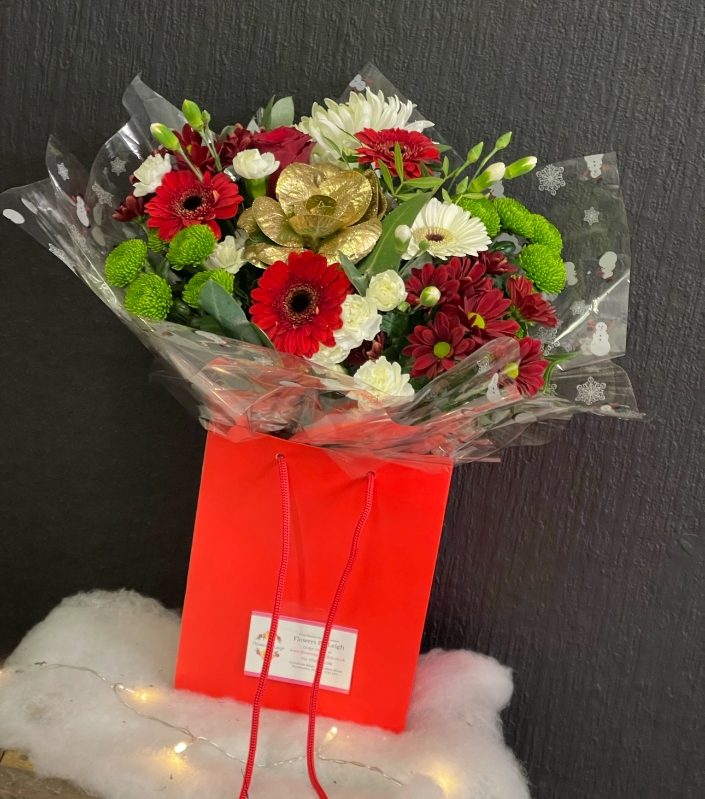 Christmas florists choice bouquet