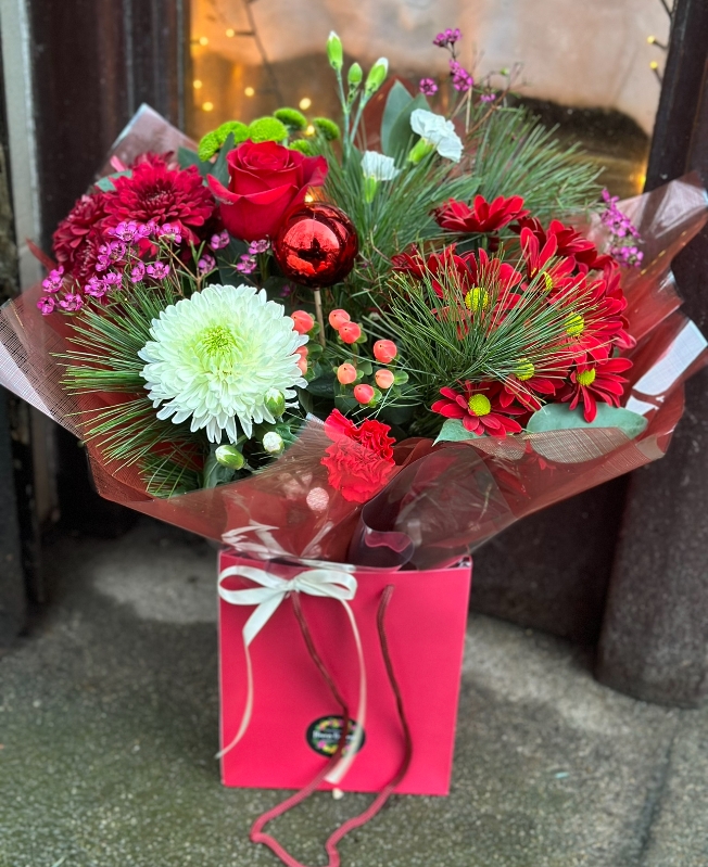 Christmas florists choice bouquet