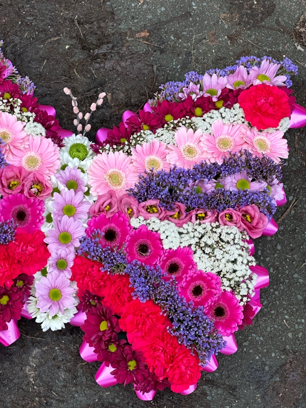 Pink & purple butterfly tribute
