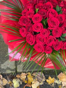 Luxury Red rose hand tied