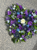 Purple & blue mixed heart