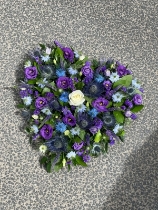 Purple & blue mixed heart